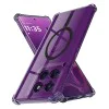 Калъф за Motorola Edge 60 Pro - Techsuit - Удароустойчив Clear Silicone MagSafe - Опушено Черен