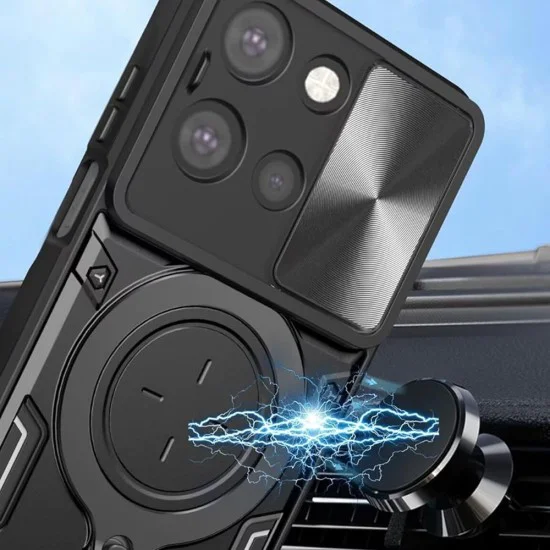 Калъф за Motorola Edge 70 Fusion - CamGuard Pro - Techsuit - Черен