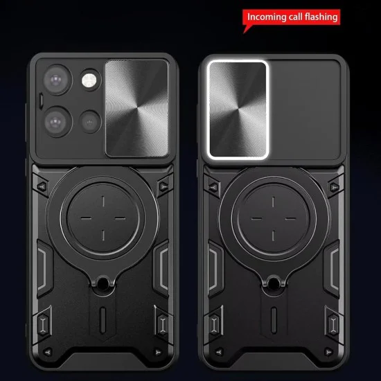 Калъф за Motorola Edge 70 Fusion - CamGuard Pro - Techsuit - Черен