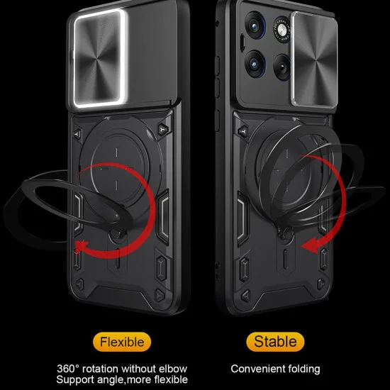Калъф за Motorola Edge 70 Fusion - CamGuard Pro - Techsuit - Червен