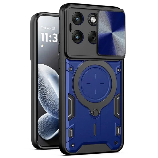 Калъф за Motorola Edge 70 Fusion - CamGuard Pro - Techsuit - Син