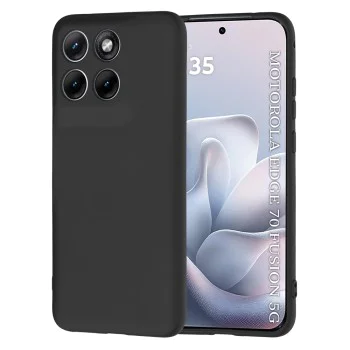 Калъф за Motorola Edge 70 Fusion - SoftFlex - Techsuit - Черен