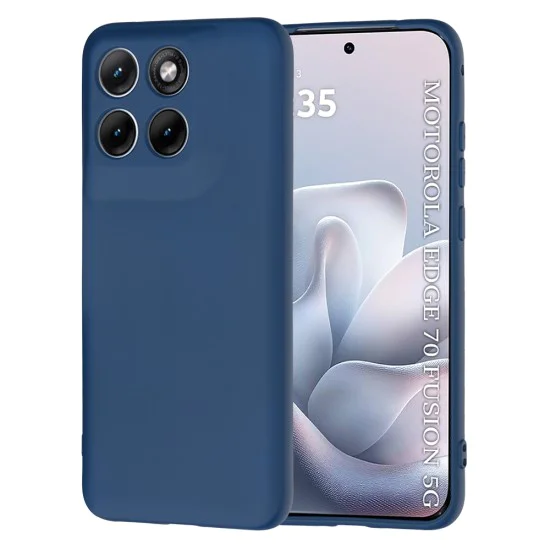 Калъф за Motorola Edge 70 Fusion - SoftFlex - Techsuit - Син