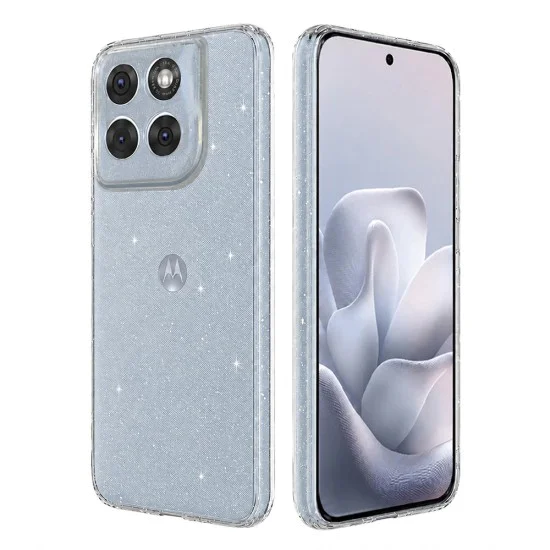Калъф за Motorola Edge 70 Fusion - SparkleSkin Series - Techsuit - Прозрачен