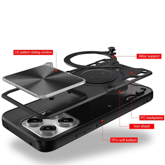 Калъф за Motorola Edge 70 Pro - CamGuard Pro - Techsuit - Червен