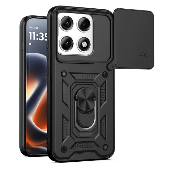 Калъф за Motorola Edge 70 Pro - CamShield Series - Techsuit - Черен