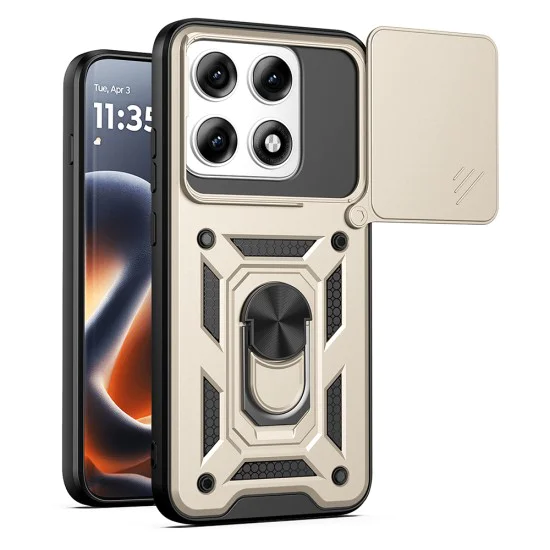 Калъф за Motorola Edge 70 Pro - CamShield Series - Techsuit - Златист
