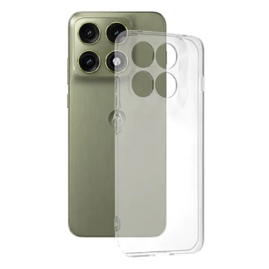 Калъф за Motorola Edge 70 Pro - Clear Silicone - Techsuit - Прозрачен