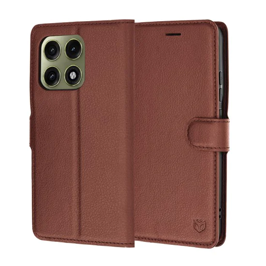 Калъф за Motorola Edge 70 Pro - Leather Folio - Techsuit - Кафяв