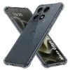 Калъф за Motorola Edge 70 Pro - Shockproof Clear Silicone - Techsuit - Сив (Smoke Black)