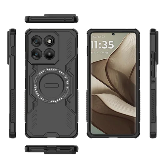 Калъф за Motorola Edge 70 - Techsuit ArmorMag Case - Черен