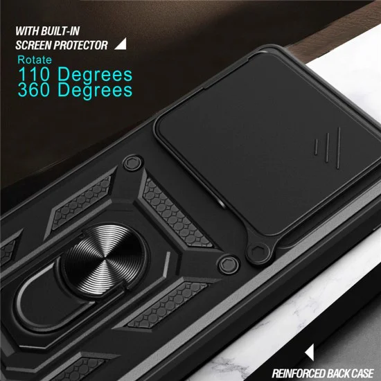Калъф за Motorola Edge 70 - Techsuit CamShield Series - Черен