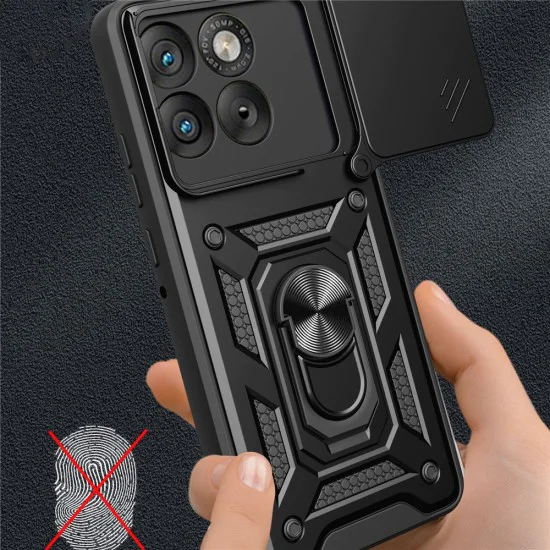Калъф за Motorola Edge 70 - Techsuit CamShield Series - Черен