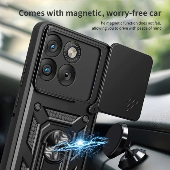 Калъф за Motorola Edge 70 - Techsuit CamShield Series - Черен
