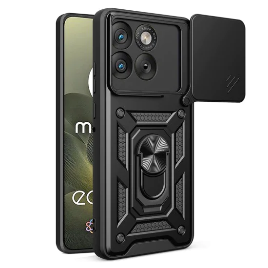 Калъф за Motorola Edge 70 - Techsuit CamShield Series - Черен