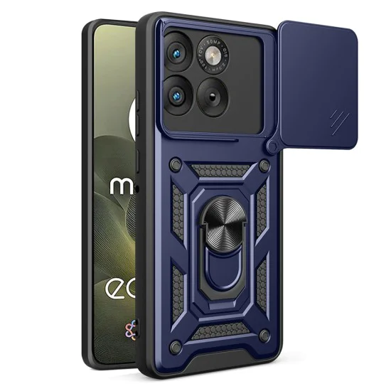 Калъф за Motorola Edge 70 - Techsuit CamShield Series - Син