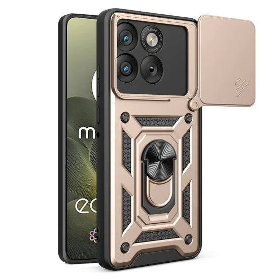 Калъф за Motorola Edge 70 - Techsuit CamShield Series - Златист