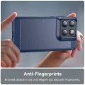 Калъф за Motorola Edge 70 – Techsuit Carbon Silicone – Син