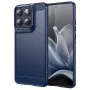 Калъф за Motorola Edge 70 – Techsuit Carbon Silicone – Син