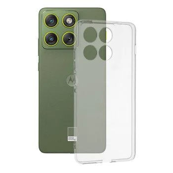 Калъф за Motorola Edge 70 – Techsuit Clear Silicone – Прозрачен