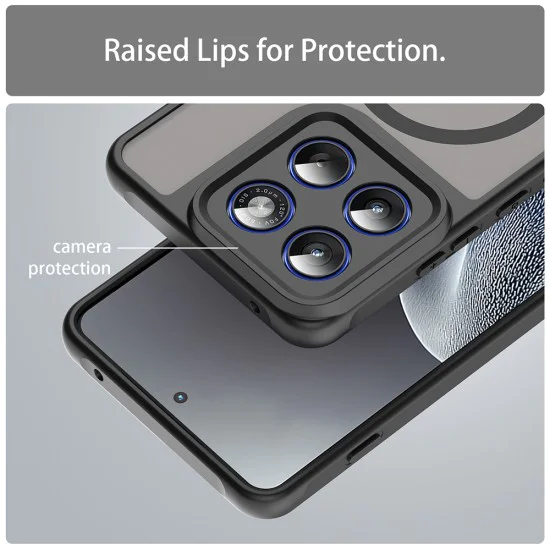 Калъф за Motorola Edge 70 - Techsuit HaloFrost II MagSafe - Черен