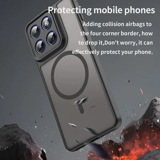 Калъф за Motorola Edge 70 - Techsuit HaloFrost II MagSafe - Черен