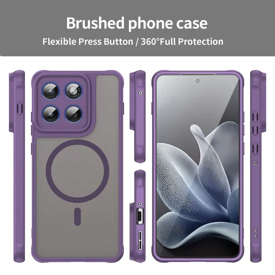 Калъф за Motorola Edge 70 - Techsuit HaloFrost II MagSafe - Лилав