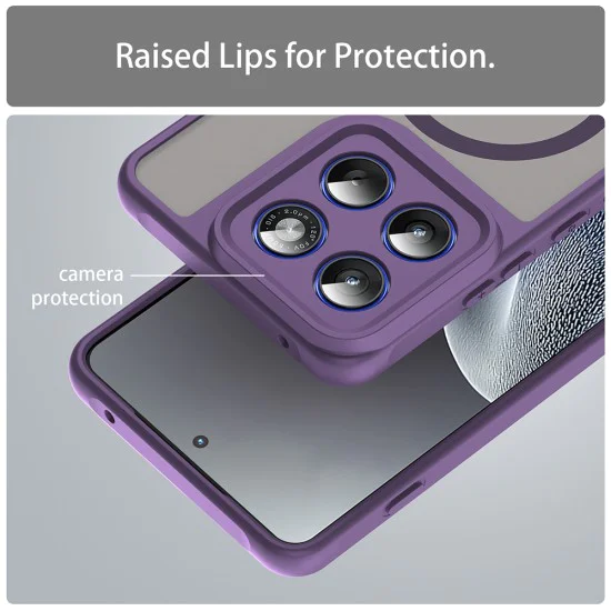 Калъф за Motorola Edge 70 - Techsuit HaloFrost II MagSafe - Лилав