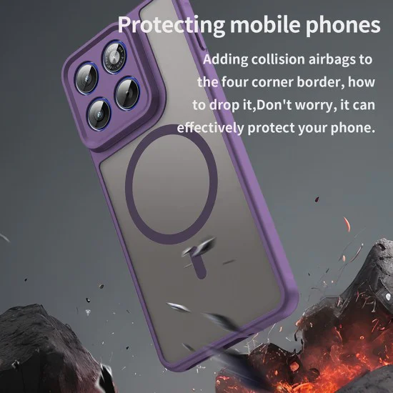 Калъф за Motorola Edge 70 - Techsuit HaloFrost II MagSafe - Лилав