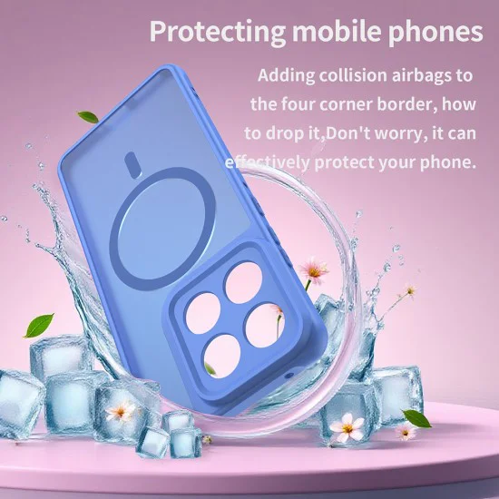 Калъф за Motorola Edge 70 - Techsuit HaloFrost II MagSafe - Небесносин
