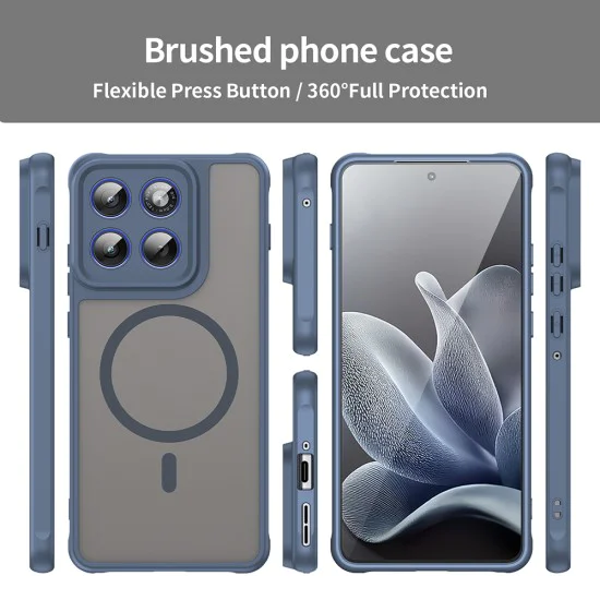 Калъф за Motorola Edge 70 - Techsuit HaloFrost II MagSafe - Тъмносин