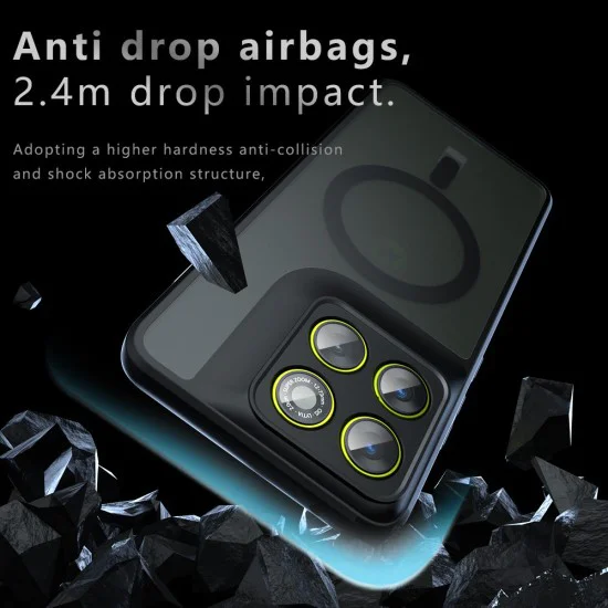Калъф за Motorola Edge 70 - Techsuit PureFrost MagSafe - Матово черен