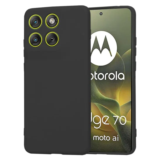 Калъф за Motorola Edge 70 - Techsuit SoftFlex - Черен