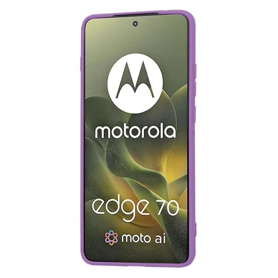 Калъф за Motorola Edge 70 - Techsuit SoftFlex - Лилав