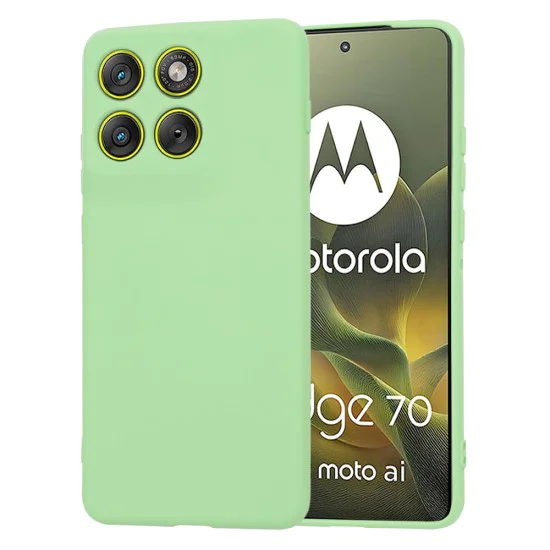 Калъф за Motorola Edge 70 - Techsuit SoftFlex - Ментово зелен