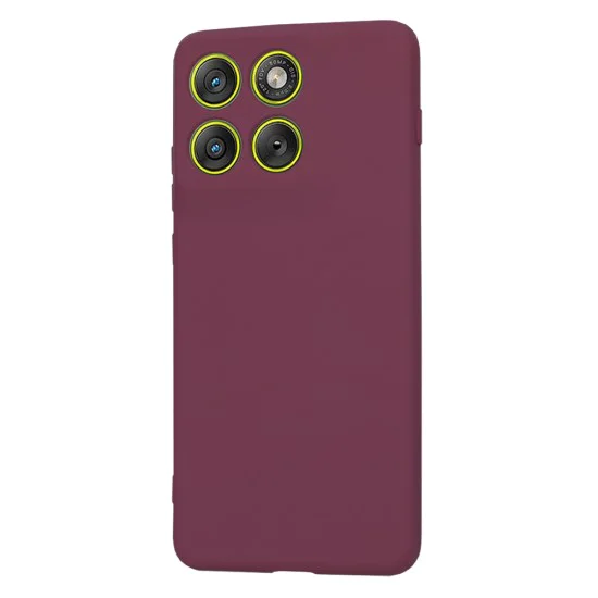 Калъф за Motorola Edge 70 - Techsuit SoftFlex - Сливово червен