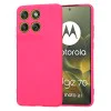 Калъф за Motorola Edge 70 - Techsuit SoftFlex - Ярко розов