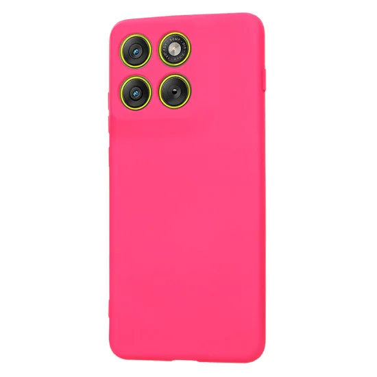 Калъф за Motorola Edge 70 - Techsuit SoftFlex - Ярко розов