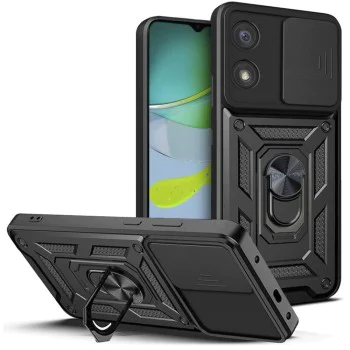 Калъф за Motorola Moto E13 - CamShield Series - черен