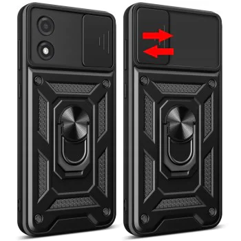 Калъф за Motorola Moto E13 - CamShield Series - черен