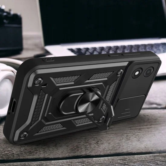 Калъф за Motorola Moto E13 - CamShield Series - черен