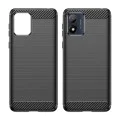 Калъф за Motorola Moto E13 - Carbon Silicone - Черен