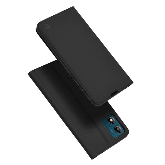 Калъф за Motorola Moto E13 - Magskin Book - Techsuit - Черен