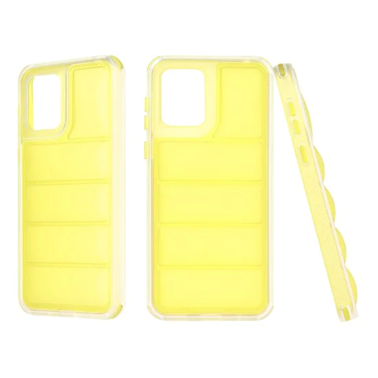 Калъф за Motorola Moto E13 - Wave Shield - Жълт
