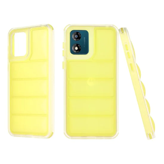 Калъф за Motorola Moto E13 - Wave Shield - Жълт