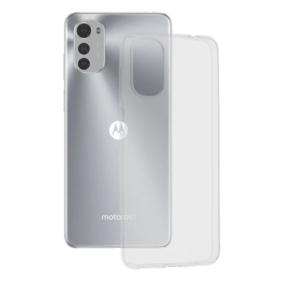 Калъф за Motorola Moto E32 / E32s - Прозрачен силикон - Прозрачен