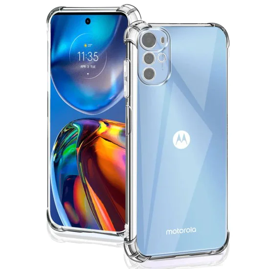 Калъф за Motorola Moto E32 / Moto E32s / Moto G22 - Удароустойчив Прозрачен Силиконов - Прозрачен
