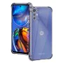 Калъф за Motorola Moto E32 / Moto E32s - Techsuit - Удароустойчив Clear Silicone - Опушено Черен