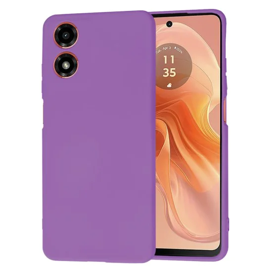 Калъф за Motorola Moto G04 / G04s / E14 - SoftFlex - Techsuit - Лилав