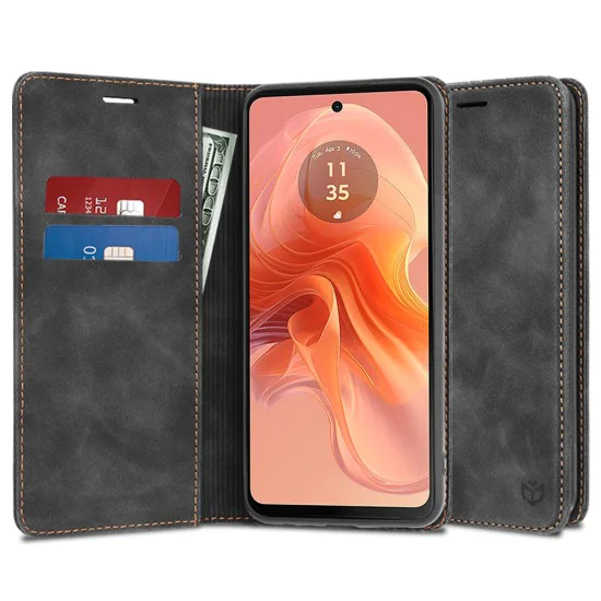 Калъф за Motorola Moto G04 / Moto G04s / Moto G24 / Moto E14 - Confy Cover - Черен